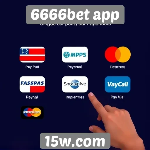 Métodos de pagamento disponíveis no 6666bet app
